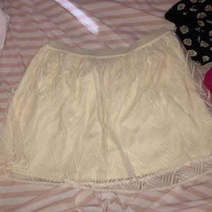 Cream Skirt